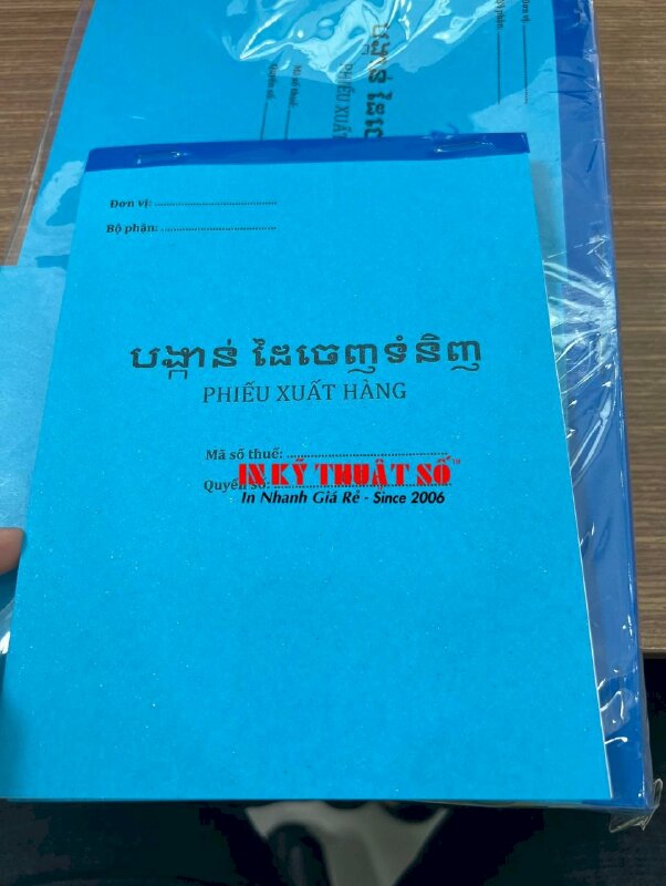 In phiếu xuất hàng song ngữ Việt - Campuchia - INKTS341