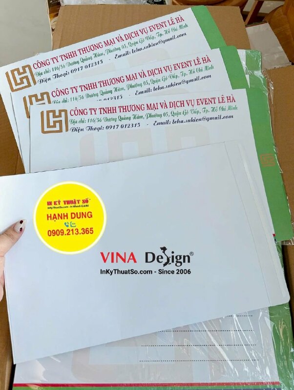 In phong bì thư 25x35cm công ty thương mại dịch vụ event - INKTS3515