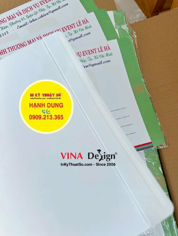 In phong bì thư 25x35cm công ty thương mại dịch vụ event - INKTS3515