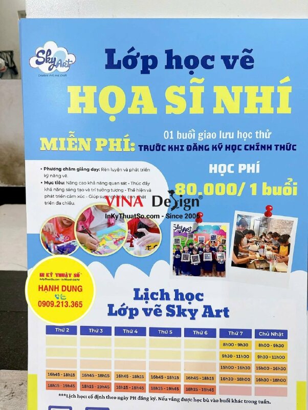 In poster PP dán Format 5li trang trí lớp học vẽ - INKTS315