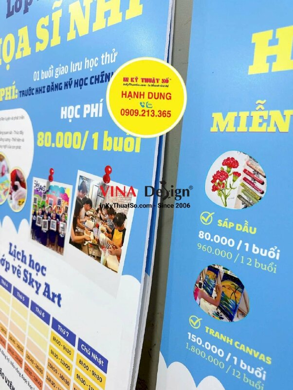 In poster PP dán Format 5li trang trí lớp học vẽ - INKTS315