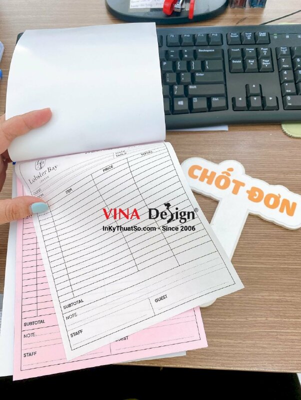 In quyển hóa đơn Invoice Book giấy Carboless 2 liên - INKTS396