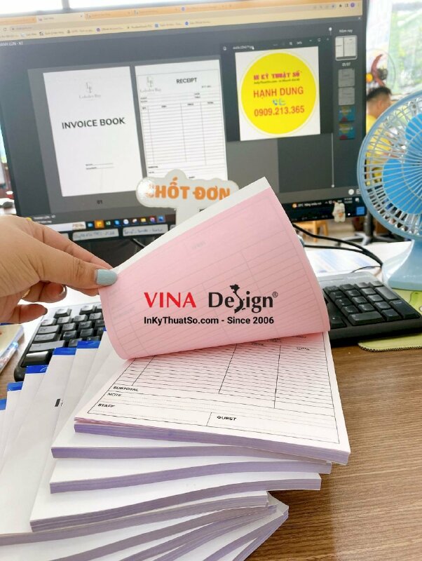 In quyển hóa đơn Invoice Book giấy Carboless 2 liên - INKTS396