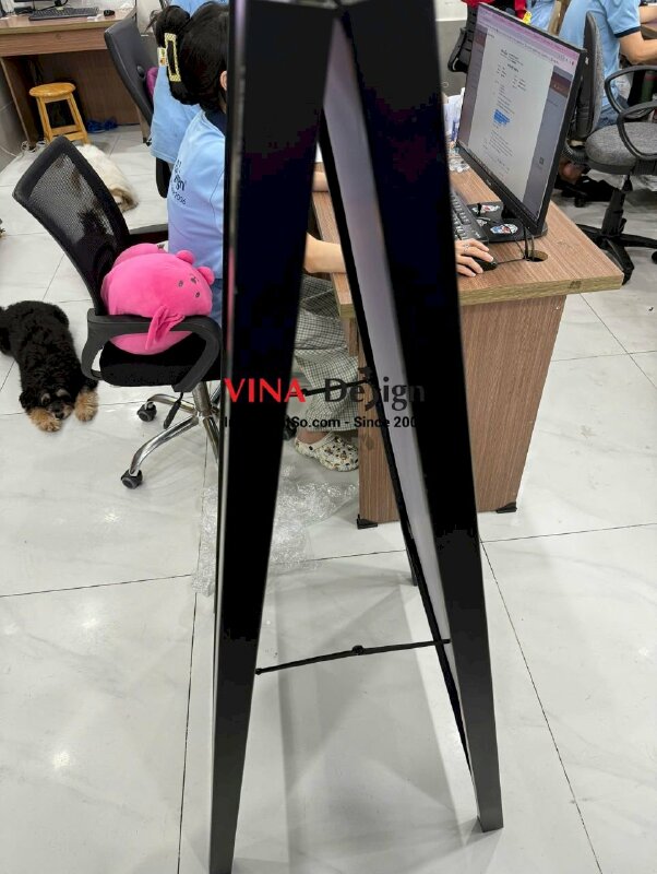 In standee chân sắt chữ A mừng khai trương quán Café & Patisserie (bánh ngọt) - INKTS3495
