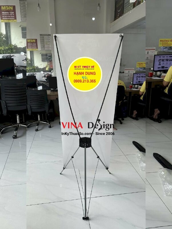 In Standee X gắn Poster sự kiện khuyến mãi - INKTS869