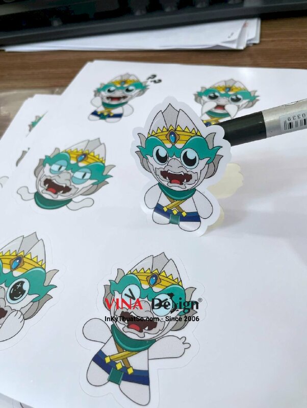 In sticker decal sữa bế theo viền làm đồ án sinh viên nhận in số lượng ít - INKTS3518