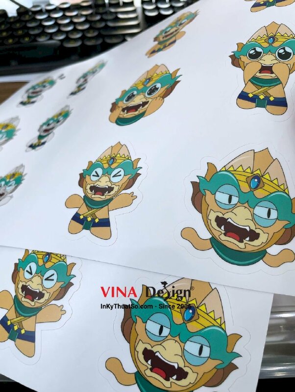 In sticker decal sữa bế theo viền làm đồ án sinh viên nhận in số lượng ít - INKTS3518