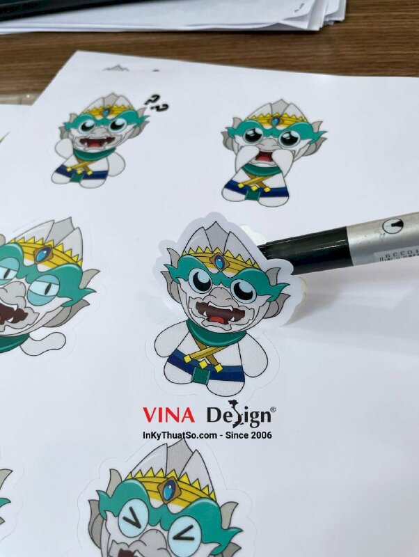 In sticker decal sữa bế theo viền làm đồ án sinh viên nhận in số lượng ít - INKTS3518