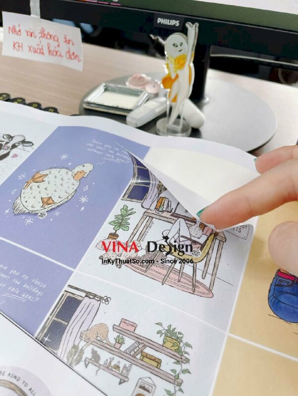 In sticker decal sữa hình chibi cartoon hoạt hình dễ thương - INKTS3498