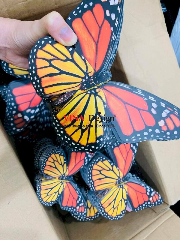 In tag giấy bươm bướm trang trí đẹp, độc lạ - INKTS295