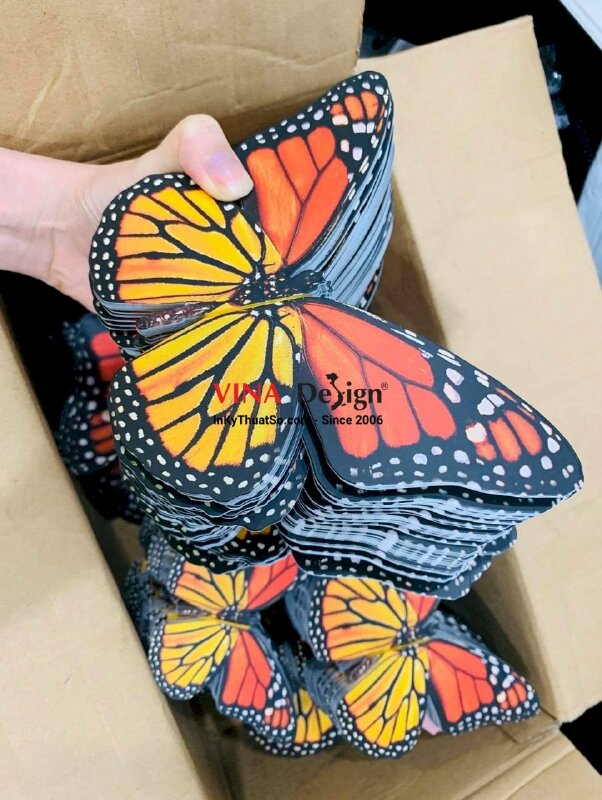 In tag giấy bươm bướm trang trí đẹp, độc lạ - INKTS295