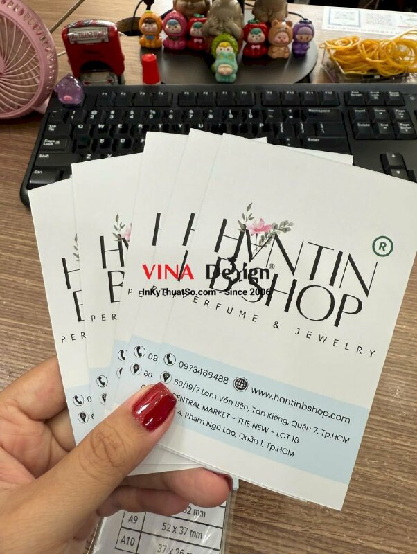 In tag giấy hướng dẫn sử dụng cho shop nước hoa tinh dầu mỹ phẩm phụ kiện trang sức - INKTS3473