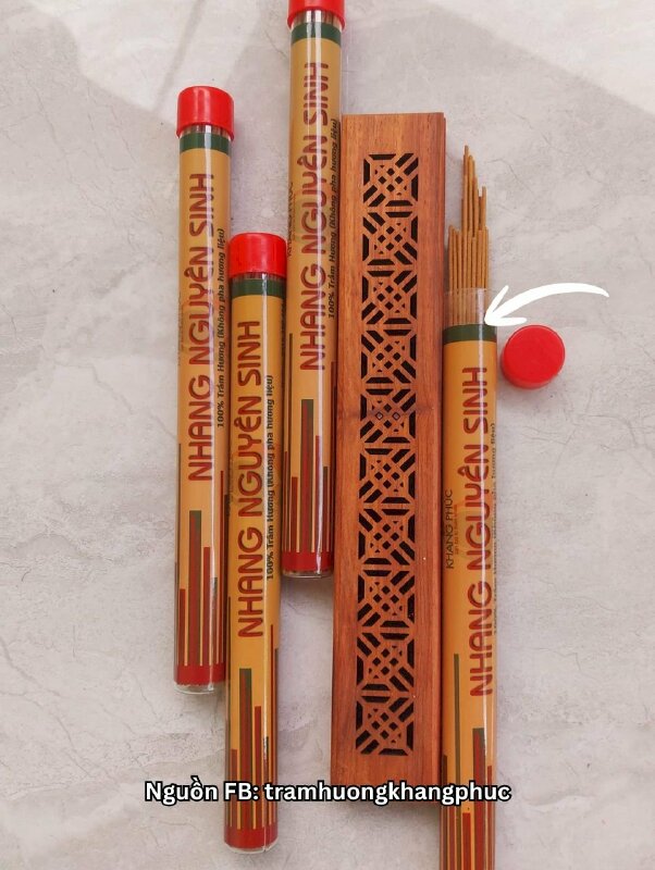In tem dán hộp nhựa tròn trong, tem decal giấy dán nhãn hộp nhang trầm hương cao cấp - INKTS900