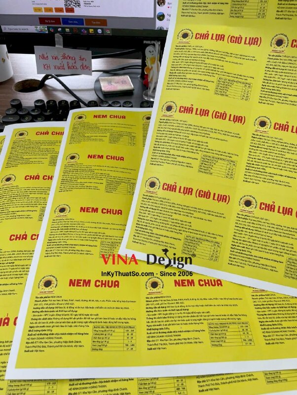 In tem nhãn dán đồ đông lạnh để tủ đông, xé không rách, tem PP đế giấy - INKTS3505