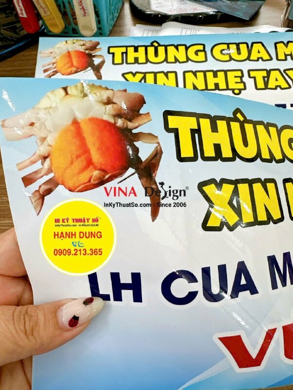 In tem nhãn Decal sữa dán niêm phong thùng hàng vận chuyển đi xa, giao nhận - INKTS3536