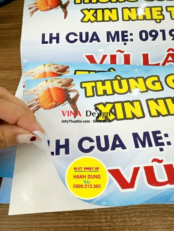 In tem nhãn Decal sữa dán niêm phong thùng hàng vận chuyển đi xa, giao nhận - INKTS3536