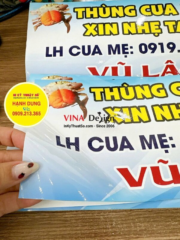 In tem nhãn Decal sữa dán niêm phong thùng hàng vận chuyển đi xa, giao nhận - INKTS3536