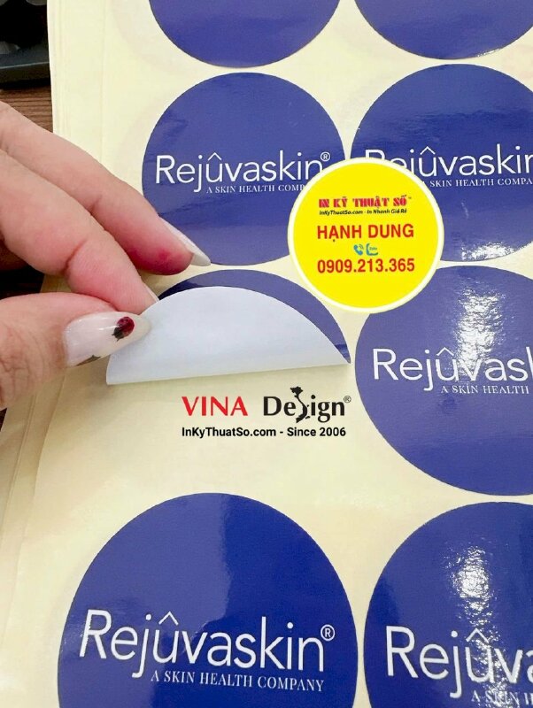 In tem tròn decal giấy đường kính 6cm, dán niêm phong bao bì sản phẩm gửi ship - INKTS3512
