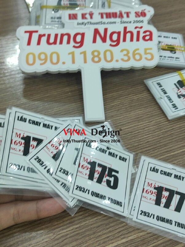 In thẻ giữ xe máy, in ép plastic thẻ xe - INKTS510