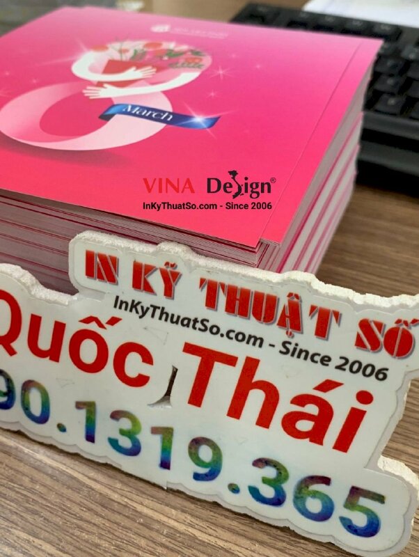 In thiệp chúc mừng 8 3, in thiệp lấy ngay trong ngày tại TPHCM - INKTS1235