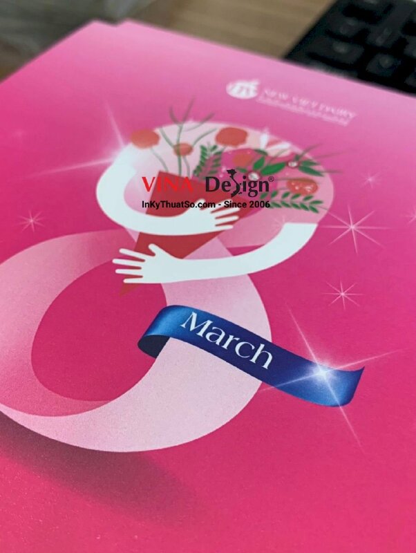 In thiệp chúc mừng 8 3, in thiệp lấy ngay trong ngày tại TPHCM - INKTS1235