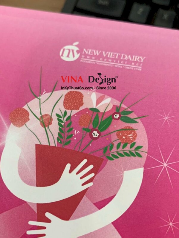 In thiệp chúc mừng 8 3, in thiệp lấy ngay trong ngày tại TPHCM - INKTS1235