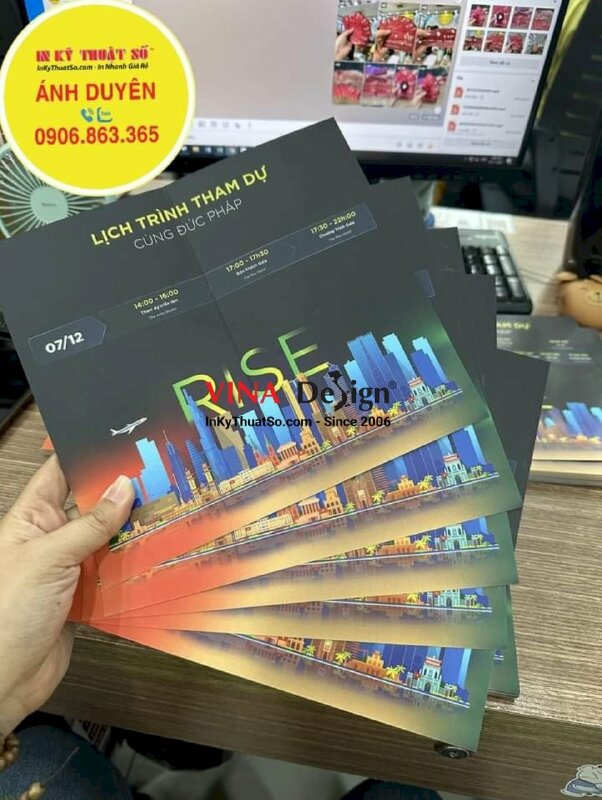 In thiệp mời sự kiện triển lãm nghệ thuật thị giác và công nghệ tương tác - INKTS932
