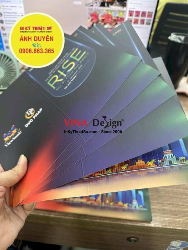 In thiệp mời sự kiện triển lãm nghệ thuật thị giác và công nghệ tương tác - INKTS932