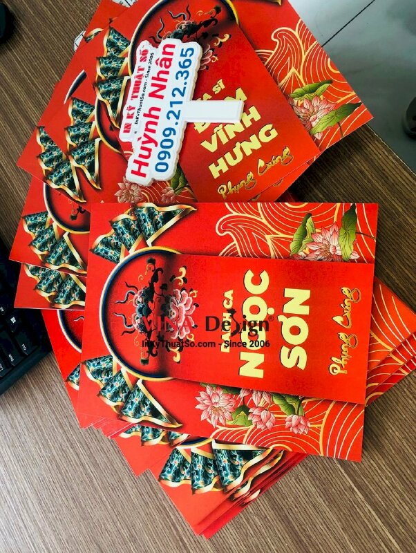 In thiếp phụng cúng lễ giỗ tổ nghề sân khấu cho danh ca, ca sĩ, nghệ sĩ - INKTS703