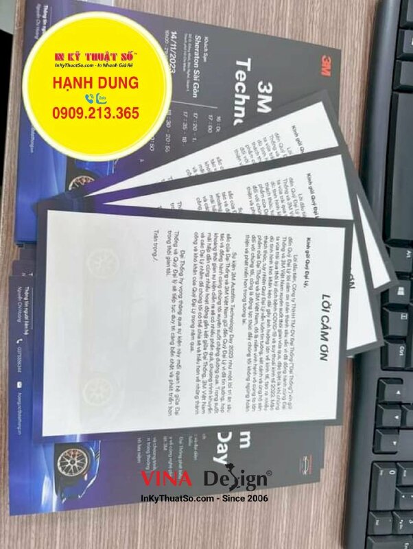 In thư mời đại lý tham dự sự kiện giới thiệu sản phẩm mới - INKTS858