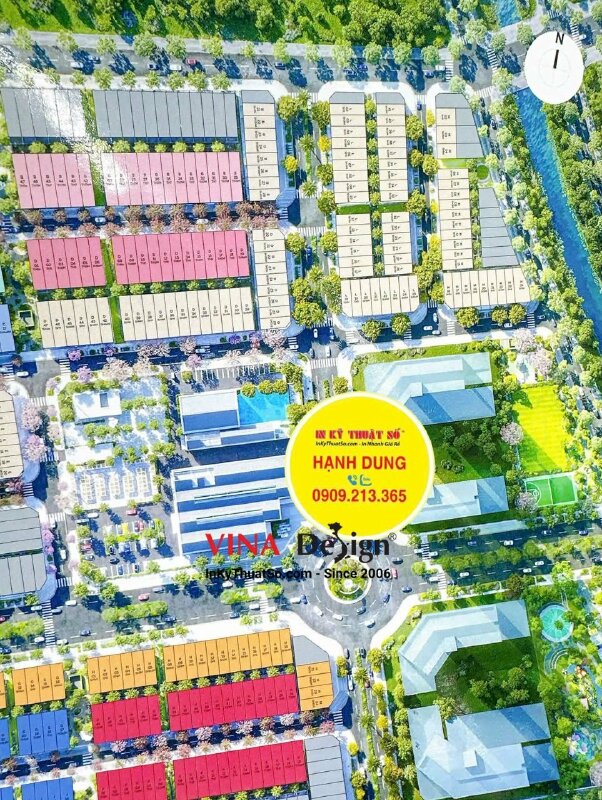 In tờ rơi A3 giới thiệu mặt bằng & số căn hộ dự án bất động sản - INKTS3481