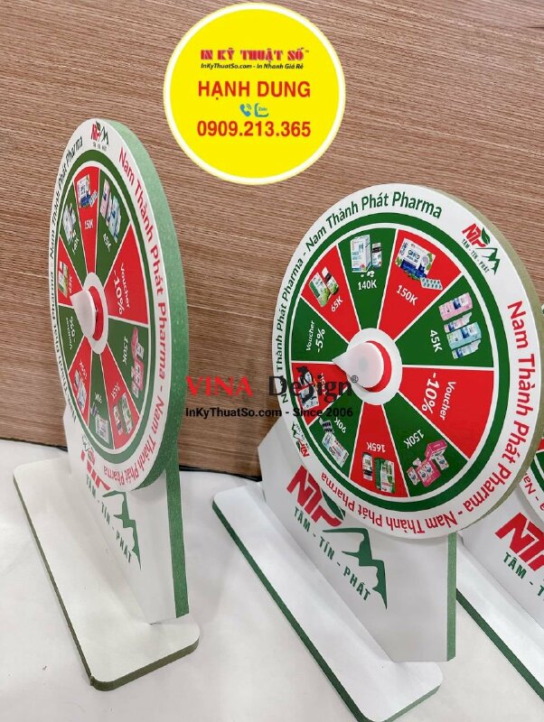 In vòng xoay trúng thưởng để quầy thu ngân - INKTS810