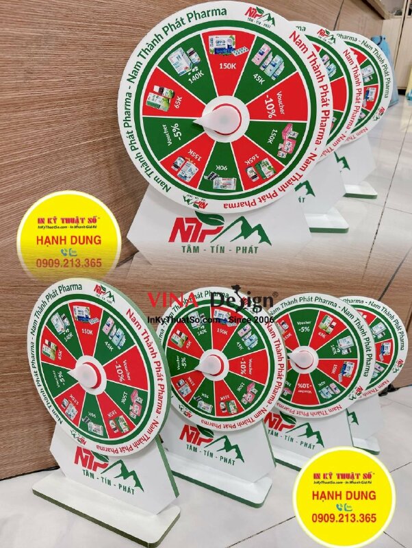 In vòng xoay trúng thưởng để quầy thu ngân - INKTS810
