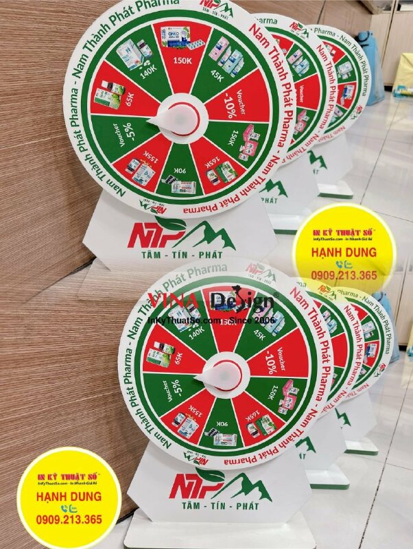 In vòng xoay trúng thưởng để quầy thu ngân - INKTS810
