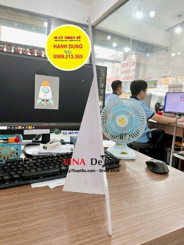Làm mô hình tàu vũ trụ để bàn từ formex, cắt CNC theo hình, có làm chân đế để bàn - INKTS3513