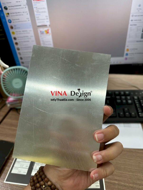 Làm nhãn mác kim loại, tem mác máy móc công nghiệp - INKTS763