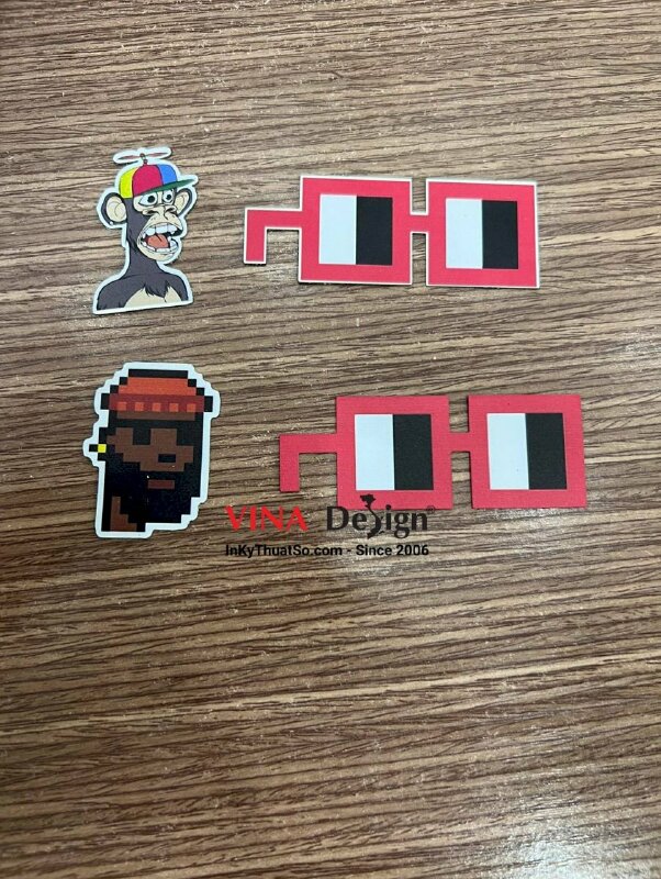 Sticker inox xước in UV - INKTS550