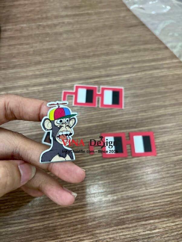 Sticker inox xước in UV - INKTS550