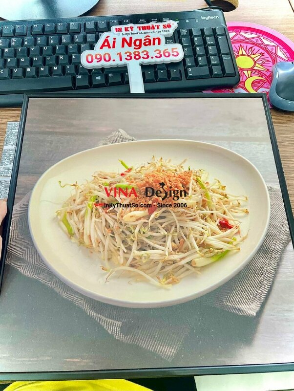 Tranh PP đóng khung viền ốp hông đen, in formex giá rẻ - INKTS612