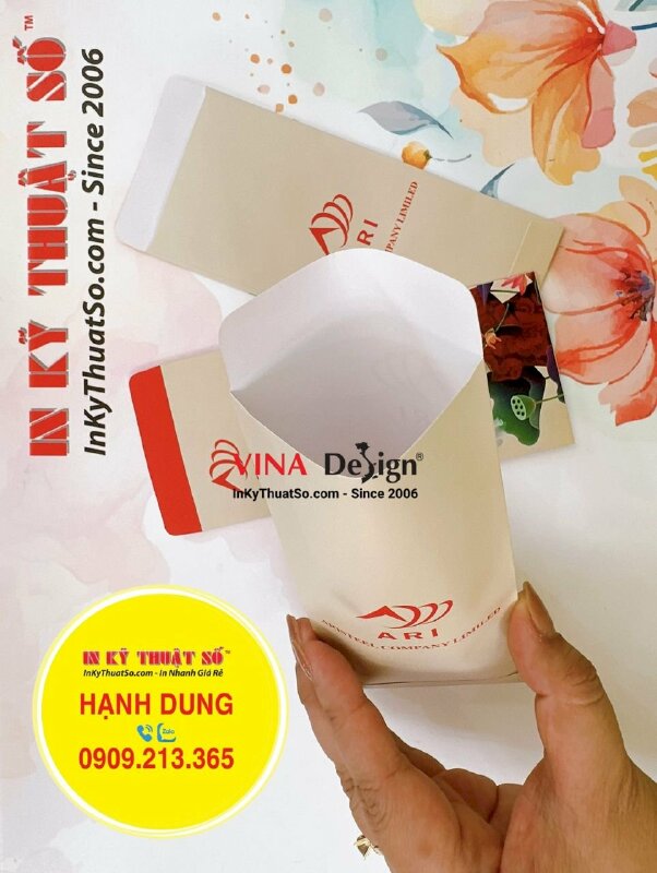 Bao lì xì in logo, in bao lì xì doanh nghiệp, công ty kết cấu thép - INKTS982