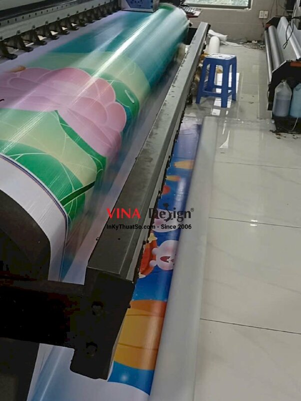 In backdrop Trung thu chủ đề Vui Trung thu cùng các con, in hiflex khổ lớn mực dầu - INKTS3547