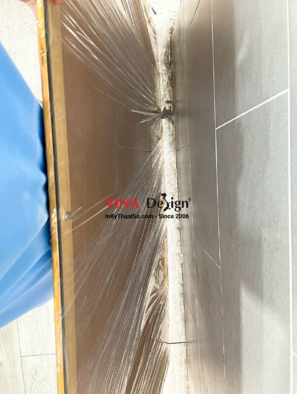 In bảng niên biểu timeline lịch sử phát triển của sản phẩm xúc xích Nhật, in Formex đóng khung gỗ viền - INKTS3594