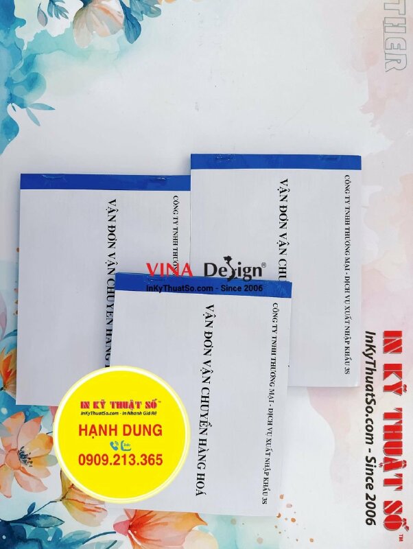 In biểu mẫu cuốn phiếu theo dõi Vận đơn vận chuyển hàng hóa cho công ty xuất nhập khẩu - INKTS1389