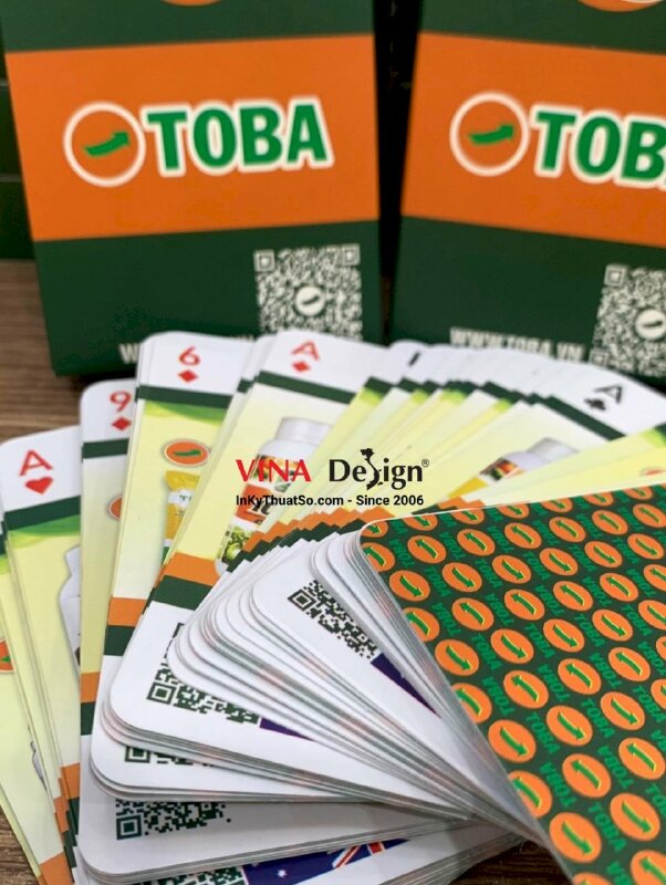 In bộ thẻ bài làm quà tặng Tết, bộ 54 thẻ card 6.5x10.5cm in giấy cứng B300gsm - INKTS1140