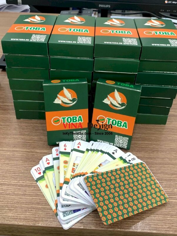 In bộ thẻ bài làm quà tặng Tết, bộ 54 thẻ card 6.5x10.5cm in giấy cứng B300gsm - INKTS1140