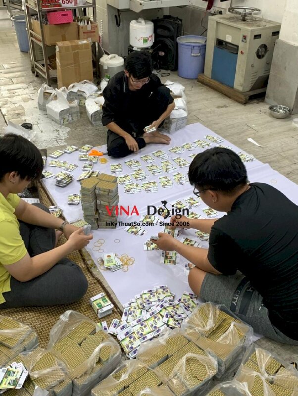 In bộ thẻ bài làm quà tặng Tết, bộ 54 thẻ card 6.5x10.5cm in giấy cứng B300gsm - INKTS1140