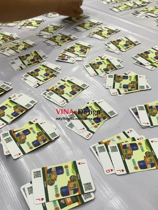 In bộ thẻ bài làm quà tặng Tết, bộ 54 thẻ card 6.5x10.5cm in giấy cứng B300gsm - INKTS1140