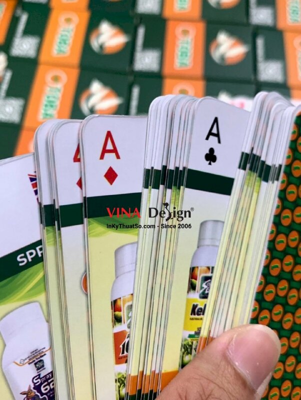 In bộ thẻ bài làm quà tặng Tết, bộ 54 thẻ card 6.5x10.5cm in giấy cứng B300gsm - INKTS1140