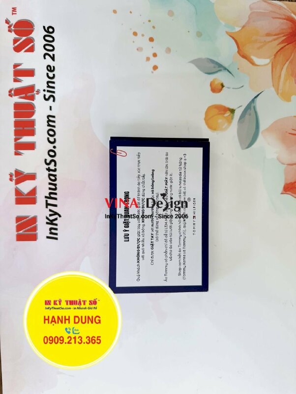 In card lưu ý giặt quan trọng gửi kèm sản phẩm quần áo thời trang, in giấy hướng dẫn sử dụng giặt ủi - INKTS1211