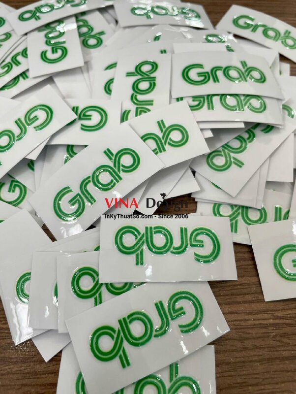 In Decal DTF in UV bóc dán trực tiếp, logo thương hiệu ứng dụng dịch vụ vận chuyển, giao hàng và thanh toán kỹ thuật số - INKTS3585